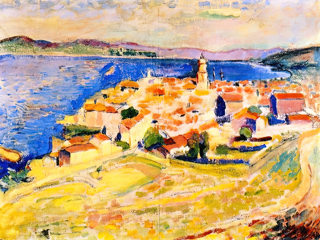 Matisse The Plane Tree 1951: A Masterpiece of Late Period Simplicity - VIEW OF SAINT TROPEZ 1904 by Henri Matisse