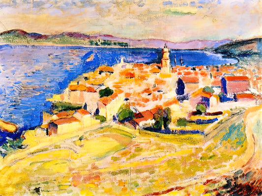 Matisse The Plane Tree 1951: A Masterpiece of Late Period Simplicity - VIEW OF SAINT TROPEZ 1904 by Henri Matisse