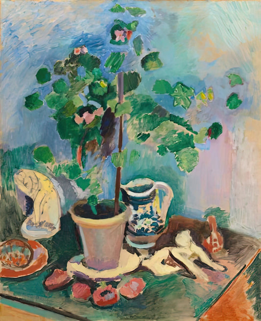 Matisse The Sheaf Print: A Masterpiece of Late-Career Paper Cut-Outs - THE GERANIUM 1906 by Henri Matisse