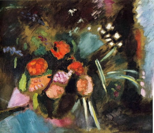 Matisse View of Collioure Print: A Fauvist Masterpiece for Your Collection - FLOWERS 1906 by Henri Matisse