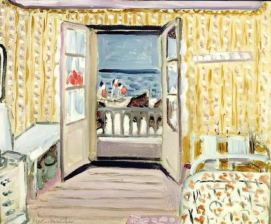 Matisse Woman Poster: A Guide to the Artist's Iconic Female Forms in Art Prints - INTERIOR JULY 14TH ETRETAT 1920 by Henri Matisse