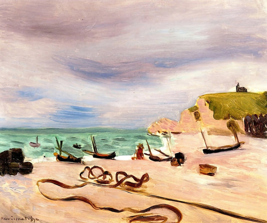 Matisse in Studio: The Creative Sanctuary Where Color Became Revolution - ROPES ON THE BEACH AT ETRETAT 1920 by Henri Matisse