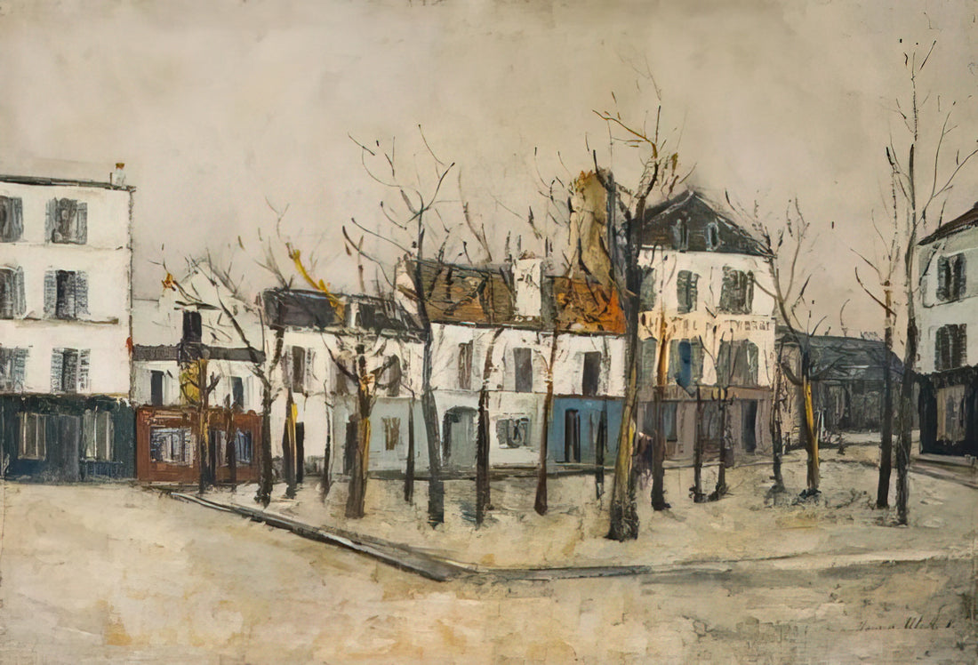 Maurice Utrillo Prints: A Collector's Guide to the Painter of Montmartre - LA PLACE DU TERTRE 1910 by Maurice Utrillo