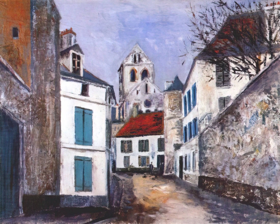 Maurice Utrillo: The French Painter of Montmartre's Soul - VILLAGE STREET by Maurice Utrillo
