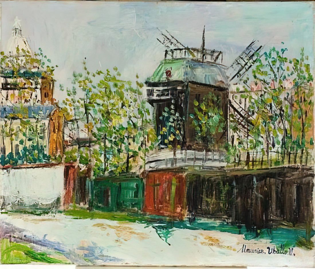 Maurice Utrillo: The Troubled Poet of Montmartre Streets - MOULIN DE LA GALETTE 4 by Maurice Utrillo