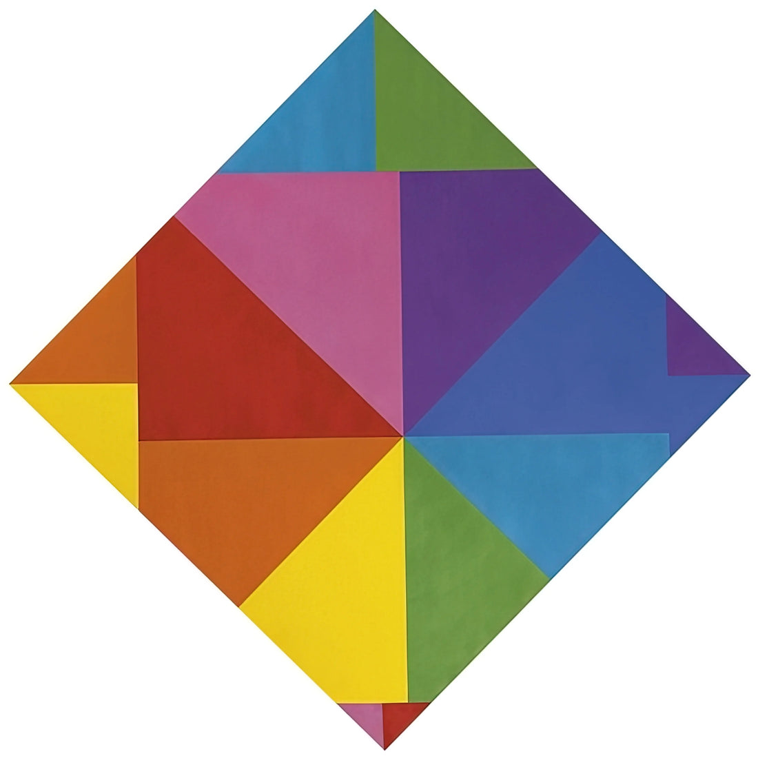 Max Bill: The Architect of Concrete Art and Universal Design - Acht farben im horizontal-diagonal-quadtrat - 1965 by Max Bill