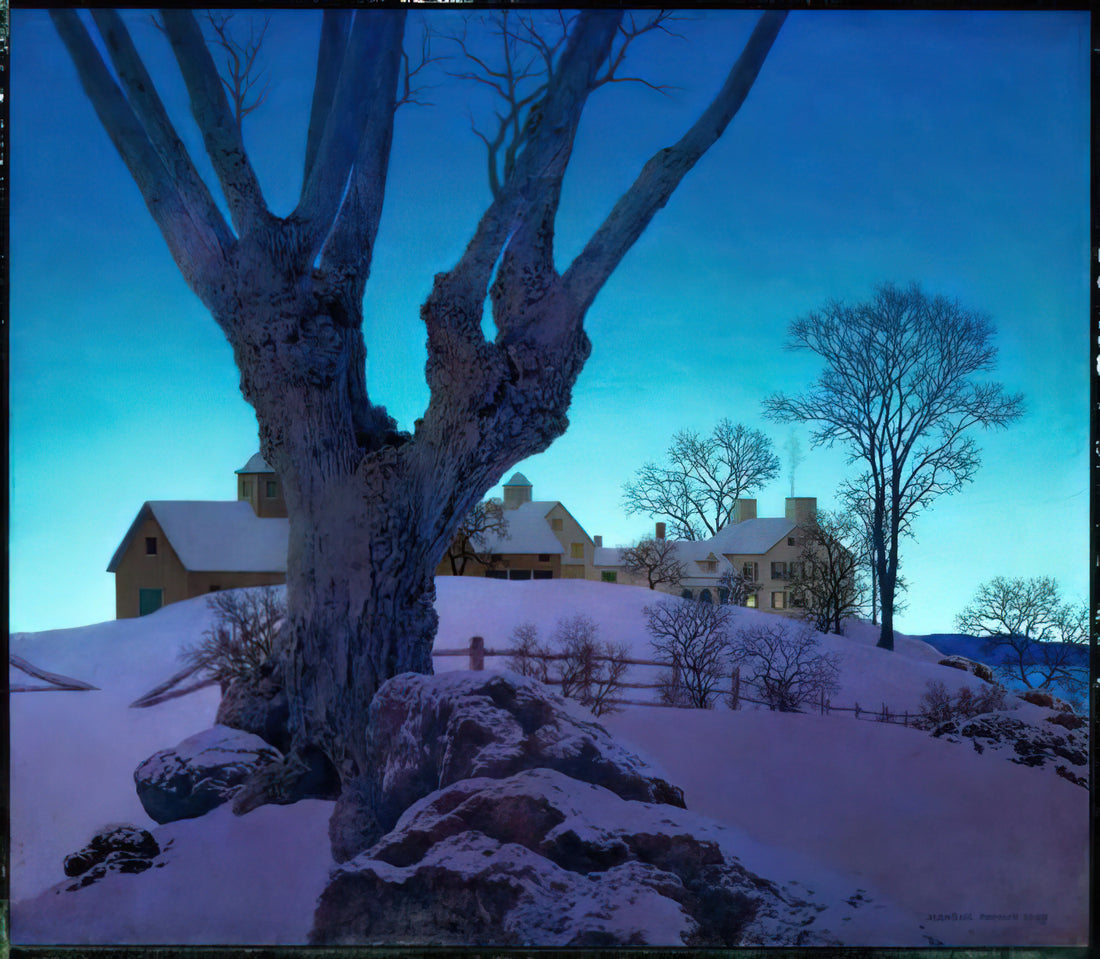 Maxfield Parrish Autumn: The Golden Glow of America's Master Illustrator - Hill Top Farm, Winter by Maxfield Parrish