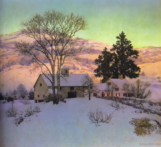 Maxfield Parrish Rubaiyat: The Artist's Dreamlike Interpretation of Omar Khayyám's Poetry - Afterglow by Maxfield Parrish