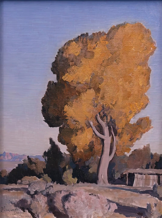 Maynard Dixon Canvas: The American West Through a Master's Eyes - LOW COUNTRY COTTONWOOD 1940 by Maynard Dixon