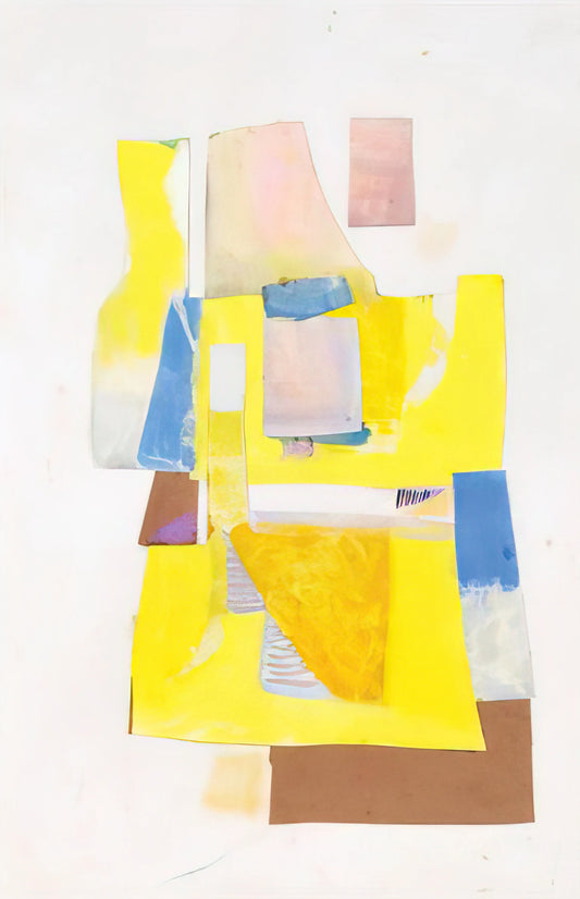 Menez Prints: The Abstract Elegance of a Portuguese Master - Sem título - Lyrical Abstraction by Menez