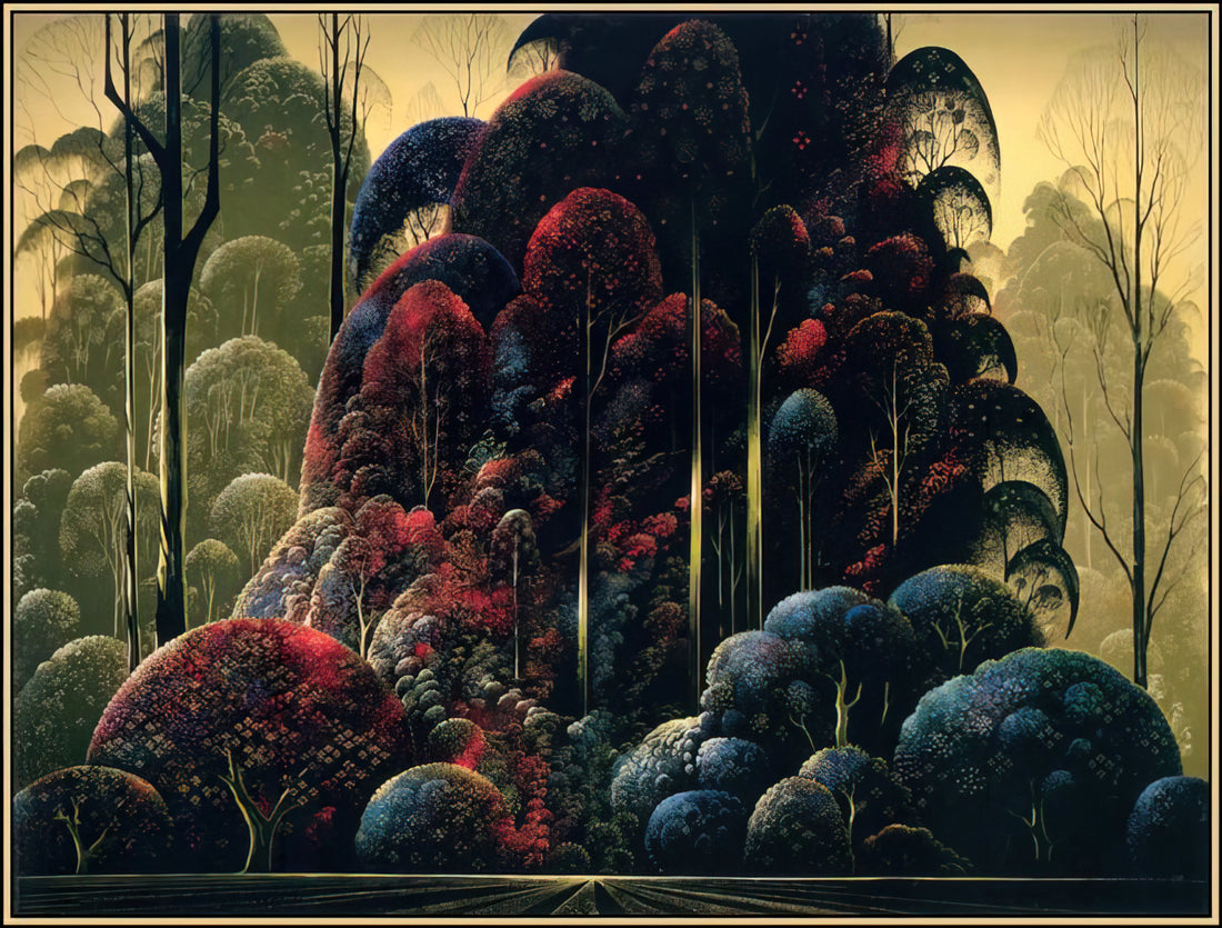 Merry Christmas Eyvind Earle: The Artist Who Redefined Holiday Art - Wind Breaks by Eyvind Earle
