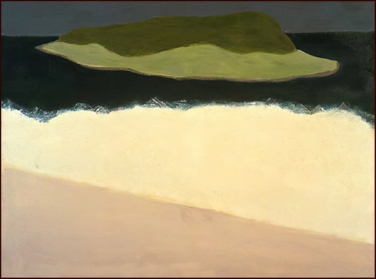 Milton Avery Watercolor: The Quiet Master of American Modernism - Offshore Island - 1958 by Milton Avery