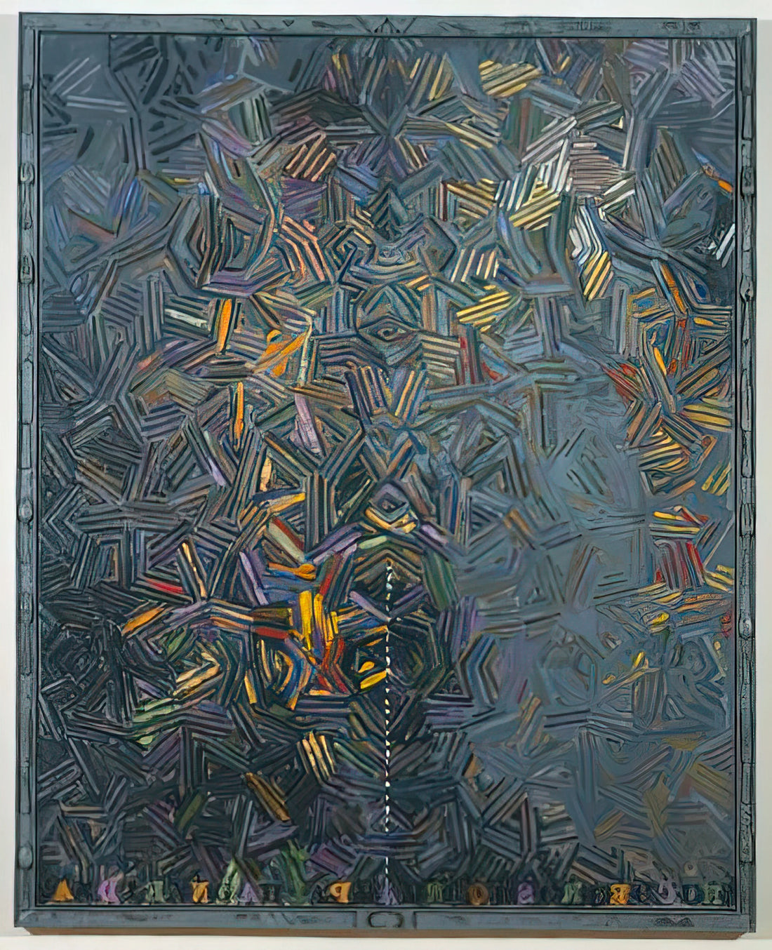 Mind Mirror: Decoding Jasper Johns' Artistic Philosophy Through His Seminal Works - DANCERS ON A PLANE 1981 by Jasper Johns