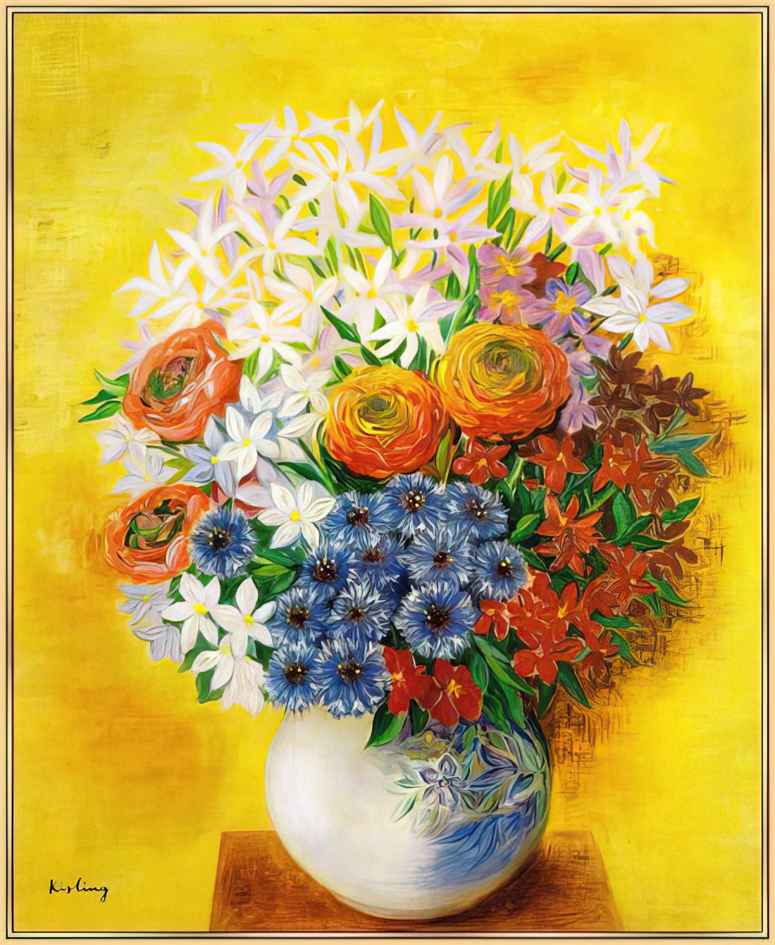 Moise Kisling for Sale: Collecting Works by the École de Paris Master - BOUQUET OF VARIOUS FLOWERS by Moise Kisling