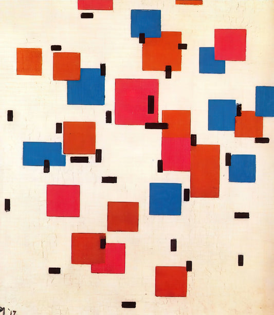 Mondrian Prints on Canvas: A Collector's Guide to Neoplasticist Masterpieces - Composition in Color A by Piet Mondrian