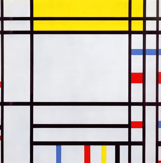 Mondrian Prints on Canvas: From De Stijl Revolution to Modern Interiors - Place de la Concorde by Piet Mondrian