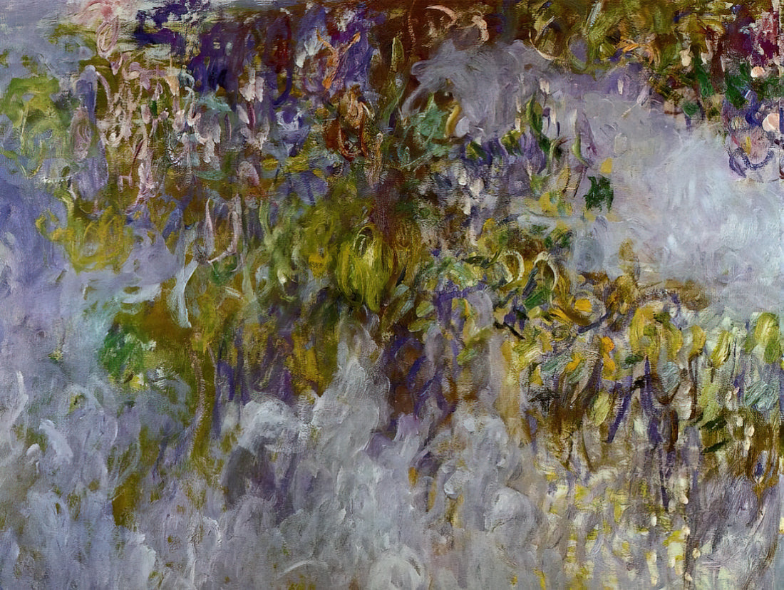 Monet Canvas Wall Art: Bringing Impressionist Mastery to Your Home - Wisteria left half by claude monet