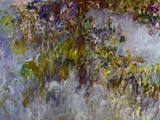Monet Canvas Wall Art: Bringing Impressionist Mastery to Your Home - Wisteria left half by claude monet