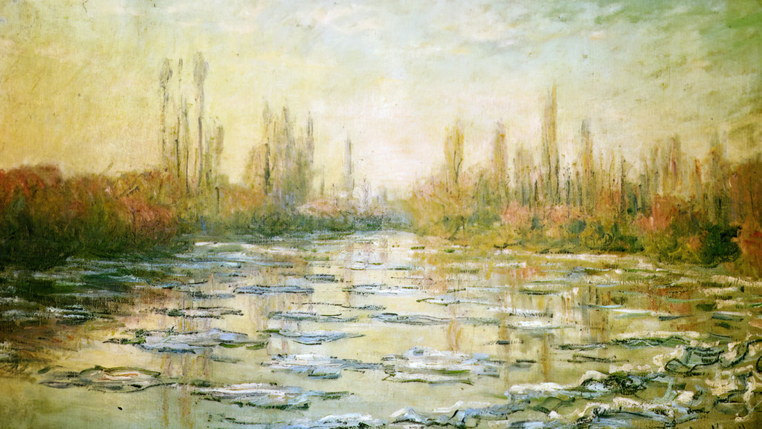 Monet Giclée on Canvas: The Ultimate Guide to Museum-Quality Impressionist Prints - The Ice Floes by claude monet