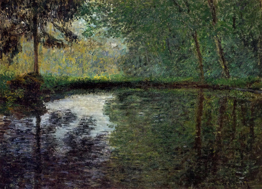 Monet Lithograph Original: Understanding the Rarity and Value of Claude Monet's Print Works - The Pond at Montgeron 2 by claude monet