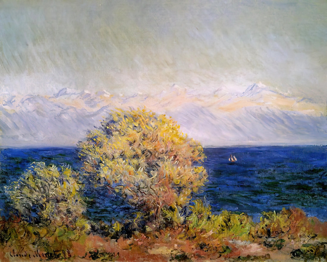Monet Paintings List: A Curated Guide to the Impressionist Master's Essential Works - At Cap d'Antibes, Mistral Wind by claude monet