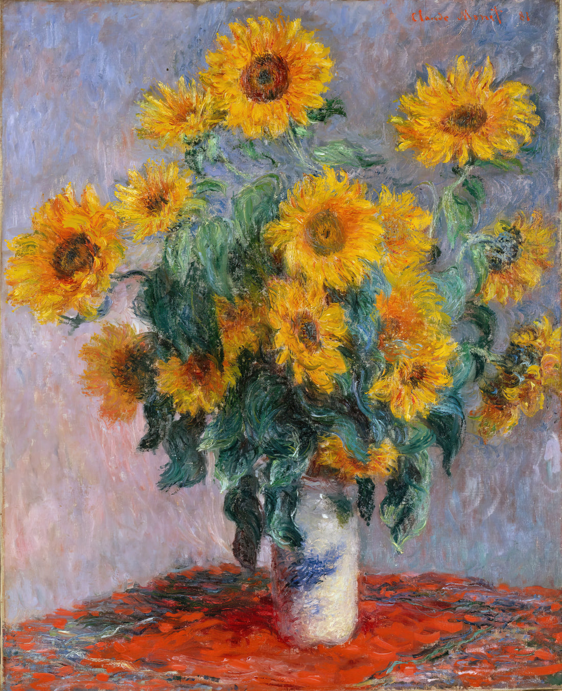Monet Posters: Bringing Impressionist Masterpieces to Your Walls - Bouquet of Sunflowers by claude monet