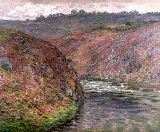 Monet Reproduction Paintings: A Curator's Guide to Authentic Impressionist Prints - Valley of the Creuse Grey Day by claude monet