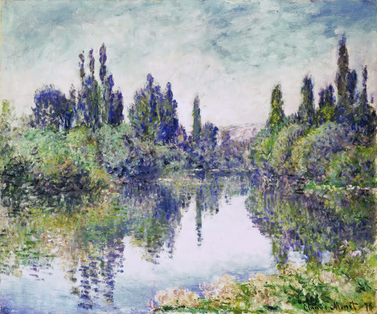 Monet Sky Painting: The Atmospheric Mastery of Impressionism's Pioneer - Morning on the Seine, near Vetheuil by claude monet