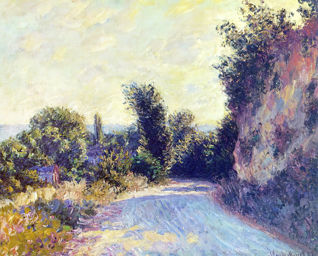 Monet and Japanese Art: The Transformative Influence of Ukiyo-e on Impressionism - Road near Giverny 02 by claude monet
