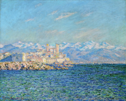Monet by the Water: The Artist's Enduring Obsession with Liquid Light and Reflection - Antibes, Afternoon Effect by claude monet