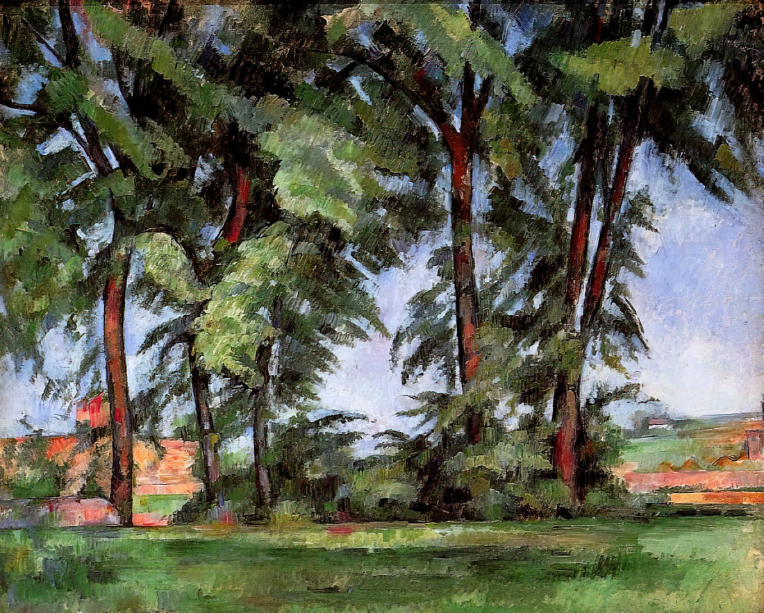 Montagne Sainte-Victoire by Cézanne: The Mountain That Changed Modern Art - Tall Trees at the Jas de Bouffan by Paul Cézanne