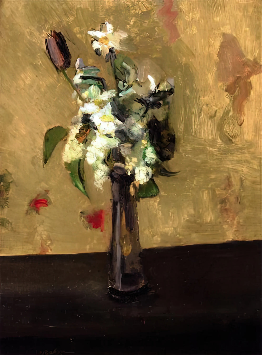 Musée Matisse & Hockney: A Curated Exploration of Color, Form, and Artistic Legacy - BOUQUET OF FLOWERS IN A CRYSTAL VASE 1902 by Henri Matisse