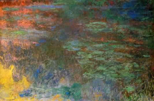 Musée d'Orsay Water Lilies: Unraveling Monet's Legacy and Where to Find His Masterpieces - Water Lily Pond, Evening right panel by claude monet