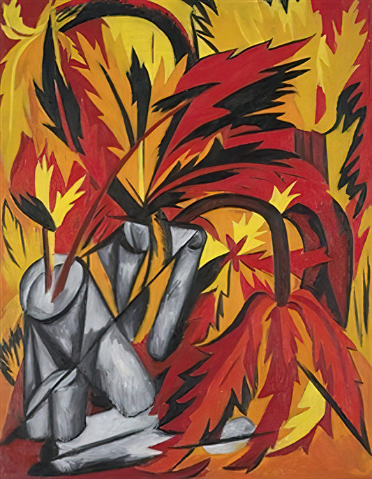 Natalia Goncharova and the Ballets Russes: A Revolutionary Fusion of Art and Dance - Flowers - 1912 by Natalia Goncharova