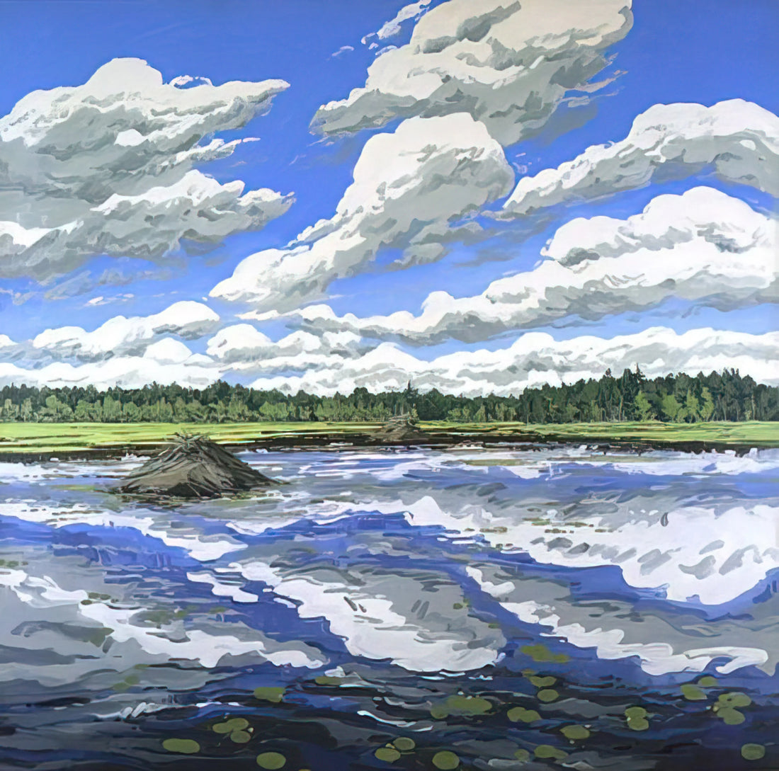 Neil Welliver Prints: The Monumental Intimacy of American Landscape Painting - Big Flowage - 1979 by Neil Welliver