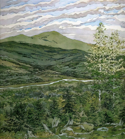 Neil Welliver: The American Realist Who Redefined Landscape Painting - Briggs Meadow - 1977 by Neil Welliver