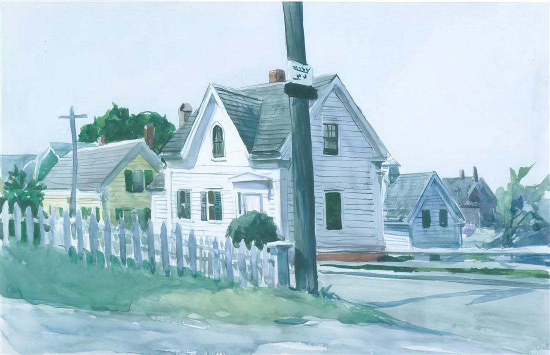 Nighthawks de Edward Hopper: Análisis de una Obra Maestra de la Soledad Urbana - White House with Dormer Window by Edward Hopper