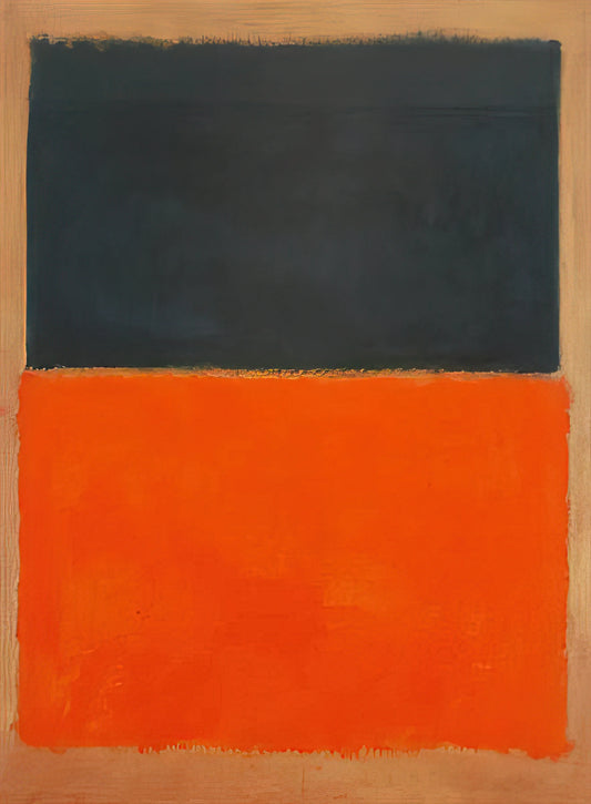 No. 6 (Violet, Green and Red) 1951 by Mark Rothko: A Deep Dive into Color Field Transcendence - Green and Tangerine on Red - 1956 by Mark Rothko