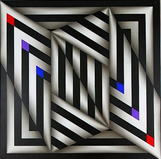 Omar Rayo Prints: A Guide to the Geometric Master's Graphic Art - Saratoy III - 1980 by Omar Rayo