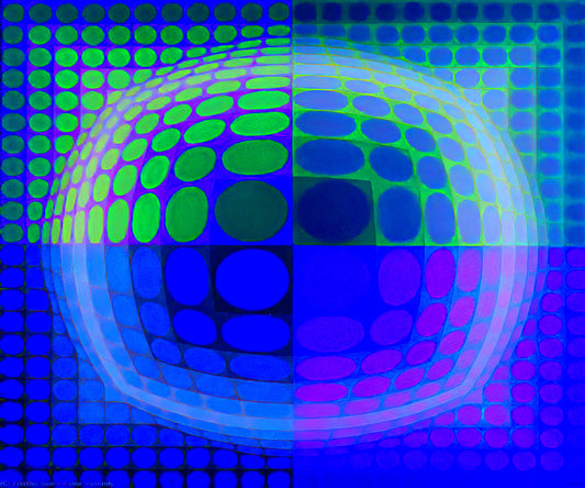 Op Art by Victor Vasarely: The Father of Optical Illusion in Modern Art - Pal-Ket - 1974 by Victor Vasarely