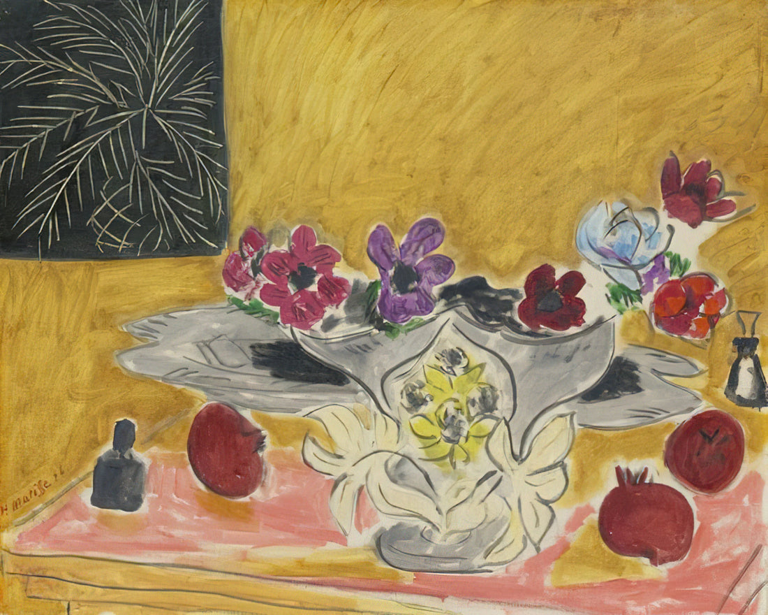 Original Matisse Paintings for Sale: A Collector's Guide to Authenticity and Investment - ANEMONES ET GRENADES 1946 by Henri Matisse