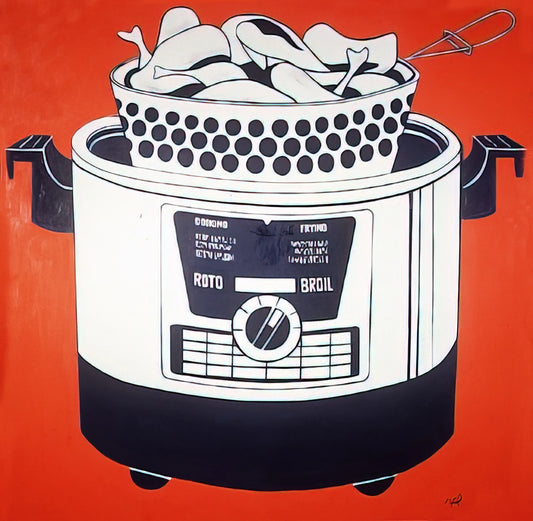 Original Roy Lichtenstein Pop Art: A Collector's Guide to Authenticity and Value - ROTO BROIL 1961 by Roy Lichtenstein