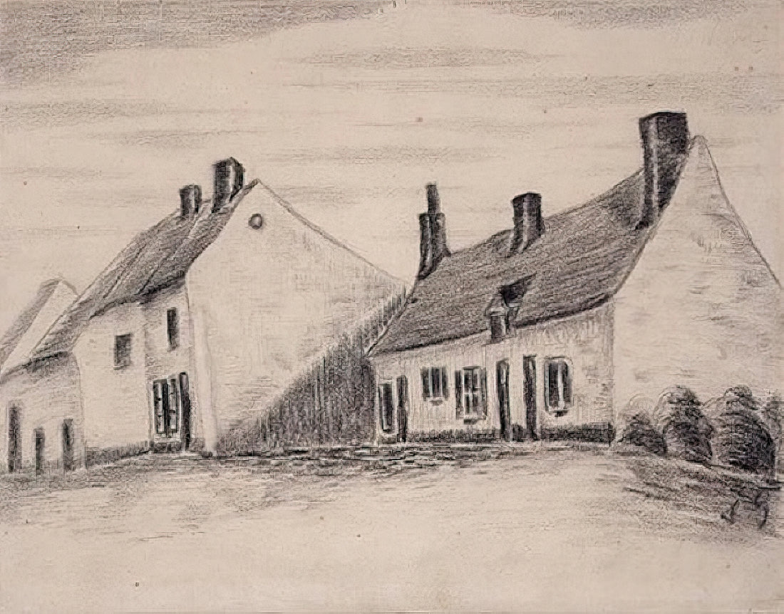 Original Van Gogh: Understanding Authenticity, Legacy, and the Power of Museum-Quality Prints - A Zandmennik house by Vincent van Gogh
