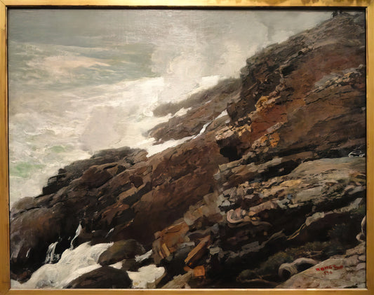 Original Winslow Homer Prints for Sale: A Collector's Guide to Authentic American Art - HIGH CLIFF COAST OF MAINE by Winslow Homer
