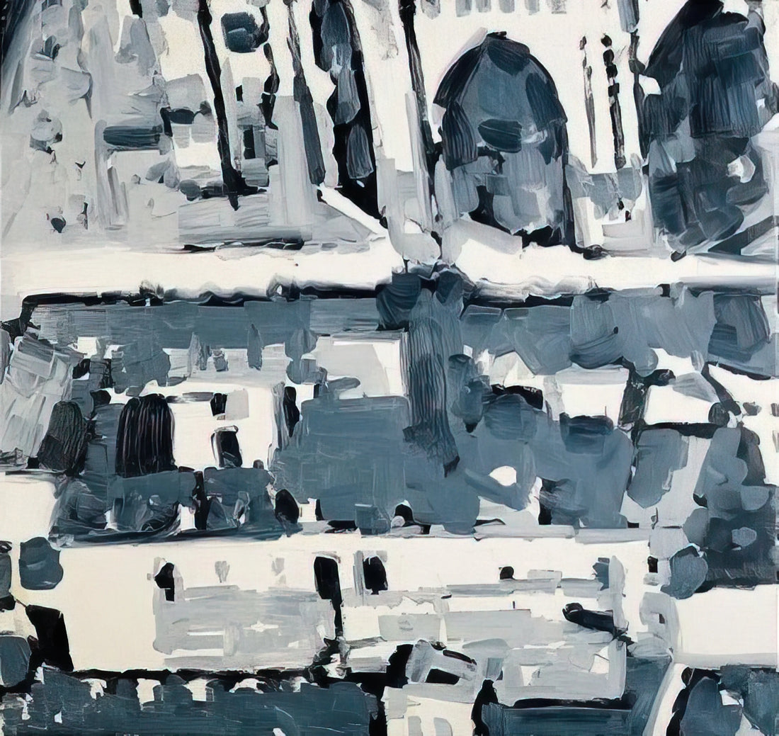Overpainted Photographs: Where Painting and Photography Converge - TOWNSCAPE M4 1968 by Gerhard Richter