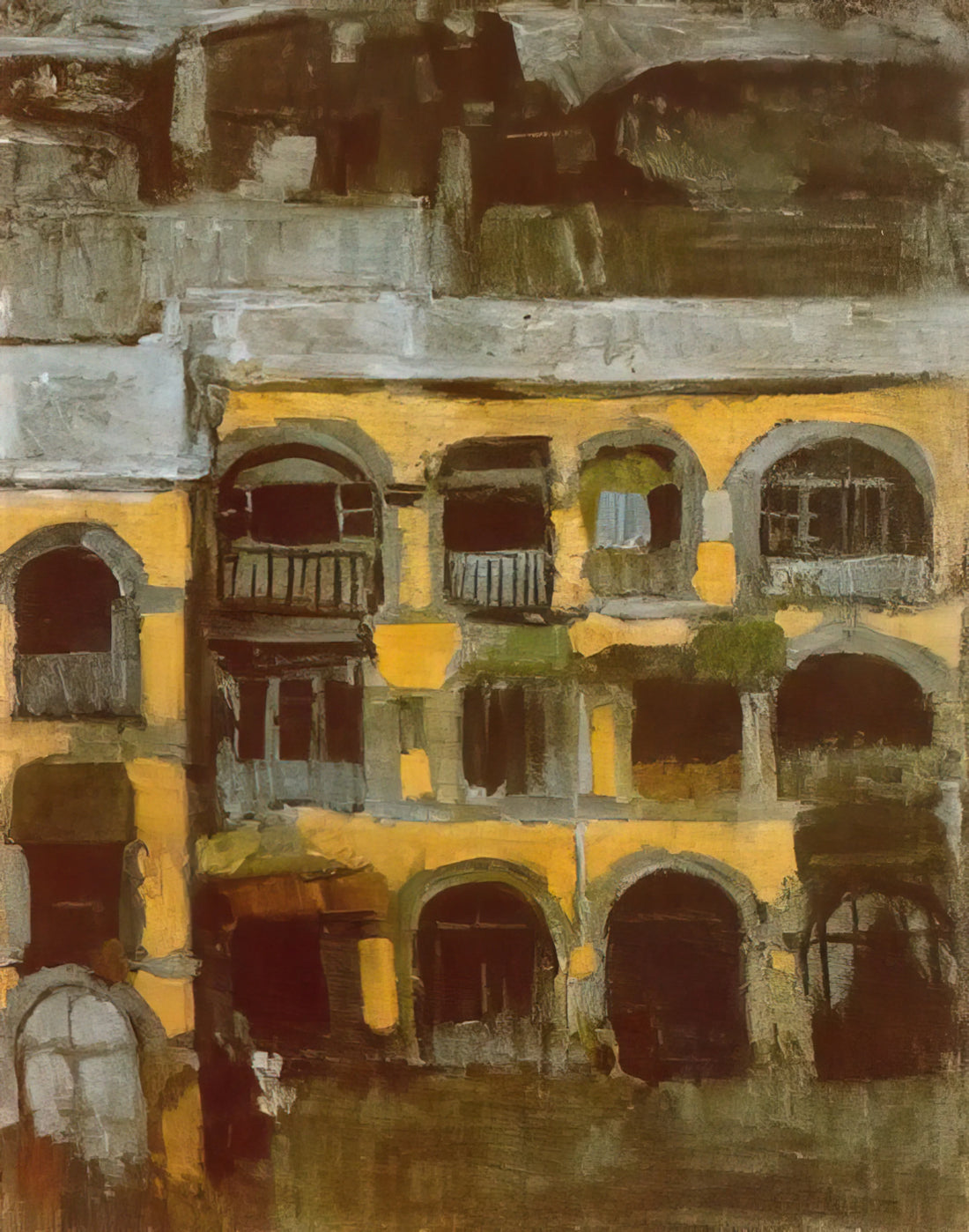 Pablo Picasso Black and White Prints: A Study in Monochromatic Mastery - A blue house by Pablo Picasso