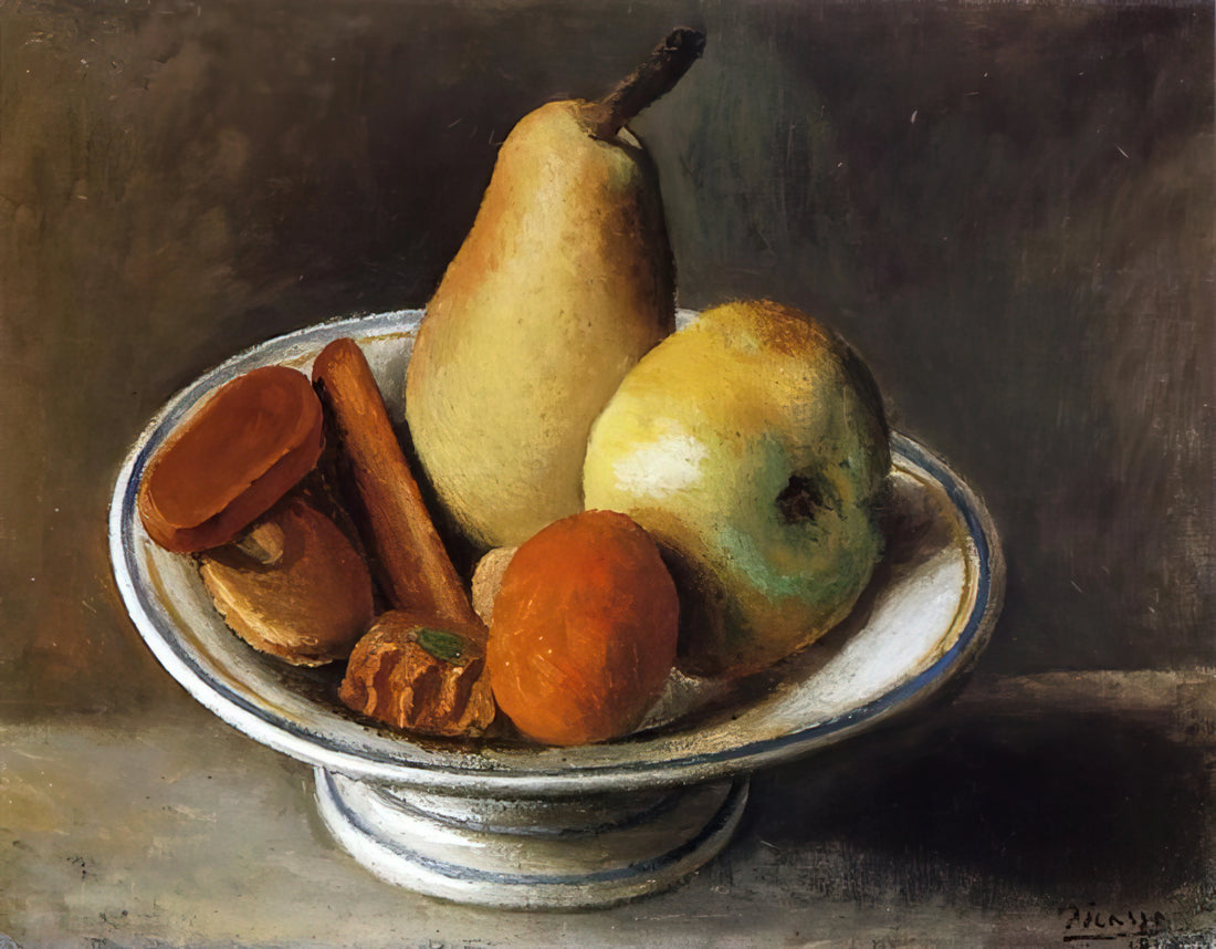 Pablo Picasso Ceramic: Unearthing the Master's Earthenware Legacy - Fruit Bowl with Fruit - 1918 by Pablo Picasso