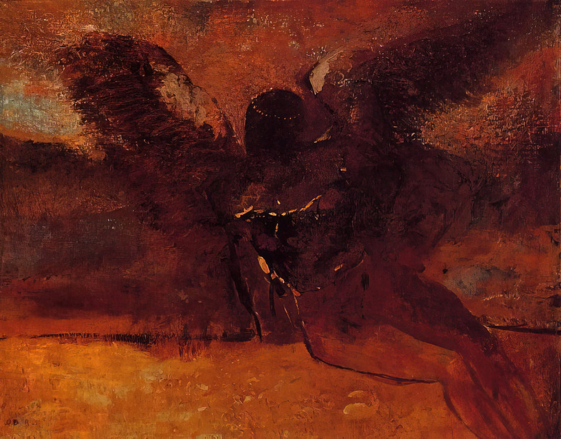 Pablo Picasso Don Quixote Lithograph: A Masterpiece of Modernist Illustration - The Fall of Icarus - 1958 by Pablo Picasso