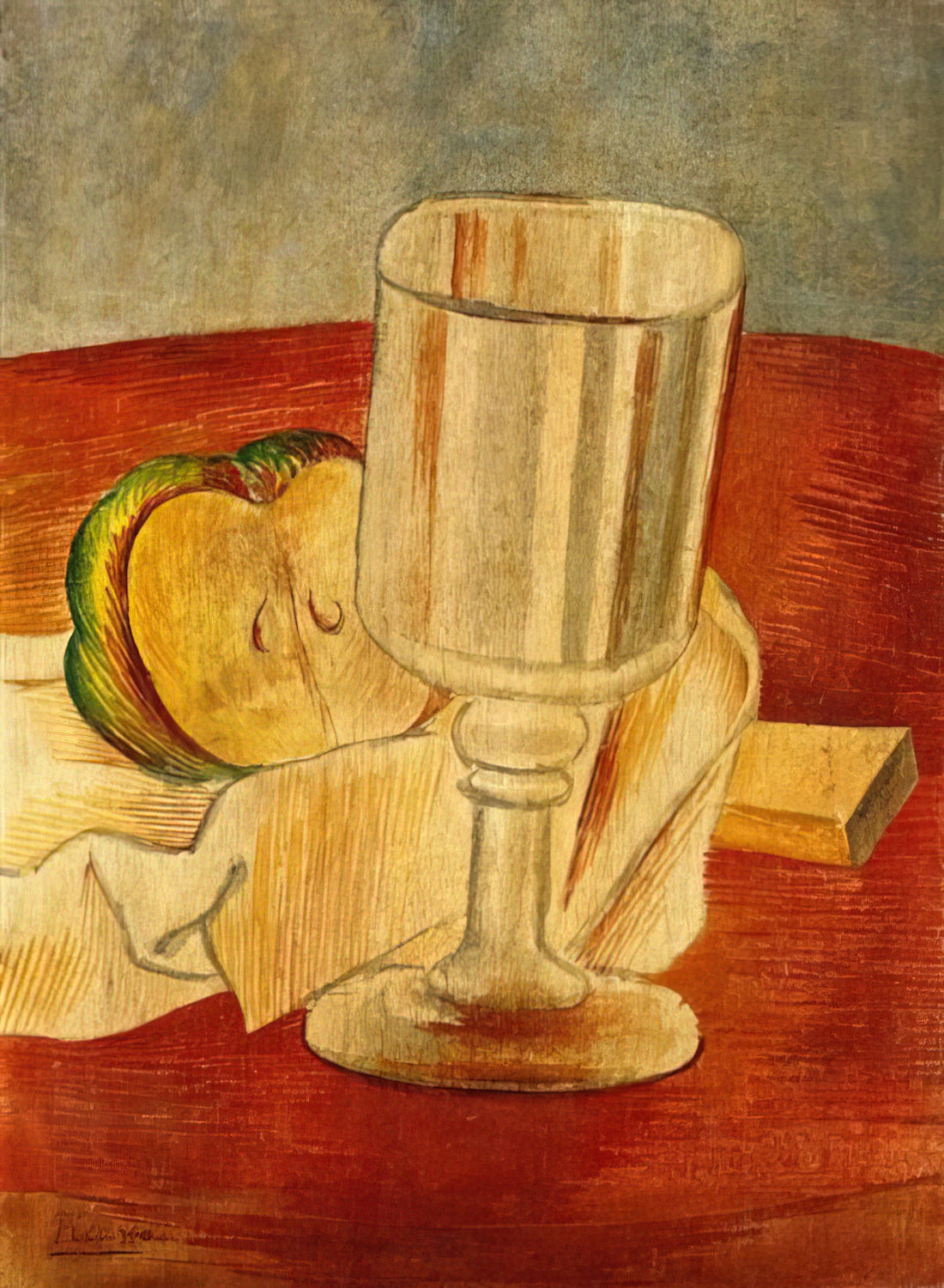 Pablo Picasso: The Revolutionary Genius Who Redefined Modern Art - Still life with Gobleet - 1914 by Pablo Picasso