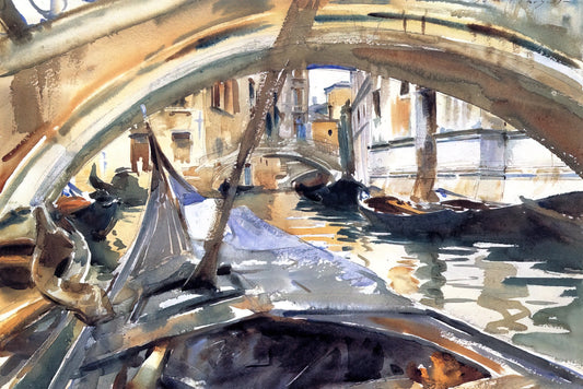Paintings by John Sargent: A Master of Portraiture and Light - Rio de Santa Maria Formosa by John Singer Sargent